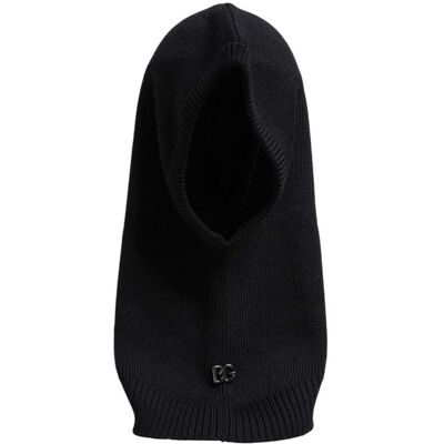 Dolce & Gabbana Zwarte Wol Hele Hoofddoek Balaclava Muts One Size Dolce & Gabbana Zwarte Wol Hele Hoofddoek Balaclava Muts One Size