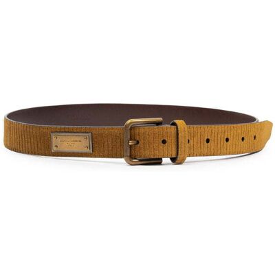 Dolce & Gabbana Bruine Leren Reguliere Riem 90 cm Dolce & Gabbana Bruine Leren Reguliere Riem 90 cm