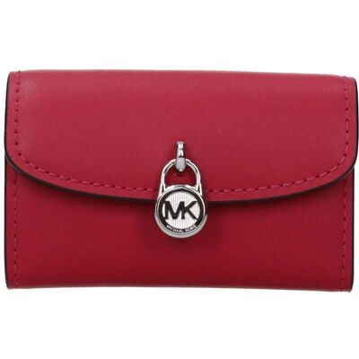 Michael Kors Rode Leren Portemonnee One Size Michael Kors Rode Leren Portemonnee One Size