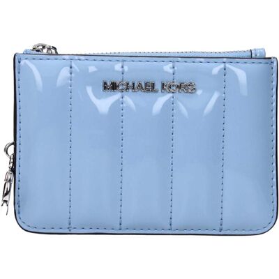 Michael Kors Lichtblauw Leren Portemonnee One Size Michael Kors Lichtblauw Leren Portemonnee One Size