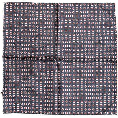 Dolce & Gabbana Blauwe Gepatineerde Zijden Vierkante Zakdoek Sjaal One Size Dolce & Gabbana Blauwe Gepatineerde Zijden Vierkante Zakdoek Sjaal One Size