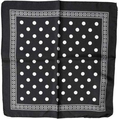 Dolce & Gabbana Zwarte Stipjes Vierkante Zakdoek Sjaal One Size Dolce & Gabbana Zwarte Stipjes Vierkante Zakdoek Sjaal One Size
