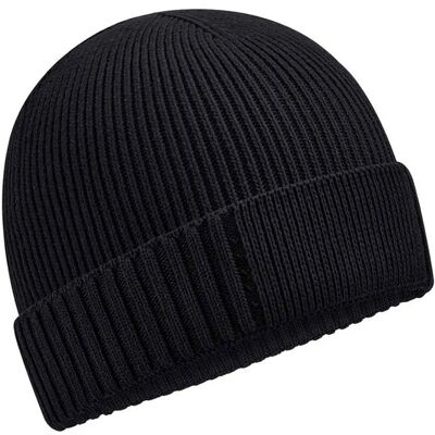 Beechfield Organic Cotton Engineered Patch muts (Zwart) One Size Beechfield Organic Cotton Engineered Patch muts (Zwart) One Size