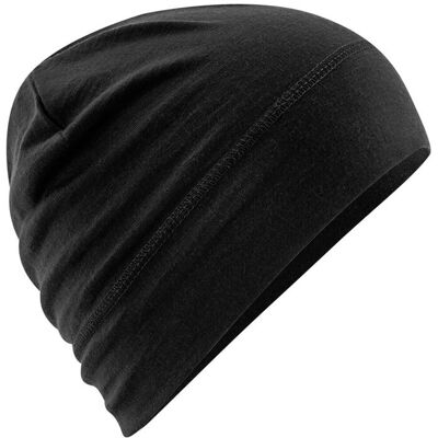 Beechfield Merinoswollen muts (Zwart) One Size Beechfield Merinoswollen muts (Zwart) One Size