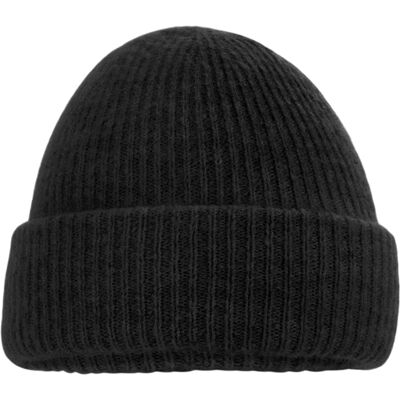Beechfield Gezellige geribde muts (Zwarte mergel) One Size Beechfield Gezellige geribde muts (Zwarte mergel) One Size