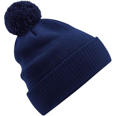 Beechfield Snowstar Biologisch Katoenen Muts (Marine Oxford) One Size Beechfield Snowstar Biologisch Katoenen Muts (Marine Oxford) One Size