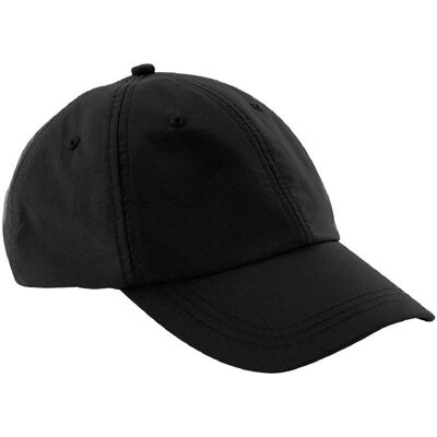 Beechfield Unisex Outdoor Waterdichte 6 Panel Baseball Cap (Zwart) One Size Beechfield Unisex Outdoor Waterdichte 6 Panel Baseball Cap (Zwart) One Size