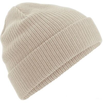 Beechfield Biologische Katoenen Beanie (Zand) One Size Beechfield Biologische Katoenen Beanie (Zand) One Size