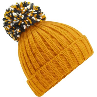 Beechfield Unisex Hygge muts voor volwassenen (Mosterd Geel) One Size Beechfield Unisex Hygge muts voor volwassenen (Mosterd Geel) One Size