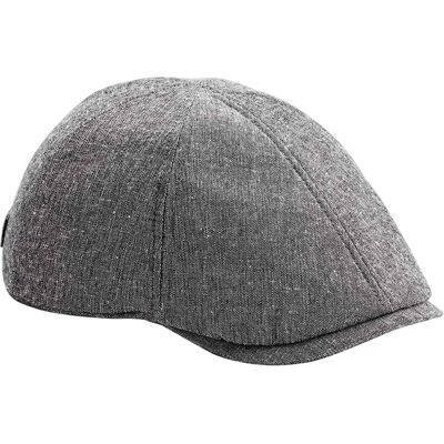 Beechfield Linnen zomer Gatsby pet (Grijs) One Size Beechfield Linnen zomer Gatsby pet (Grijs) One Size
