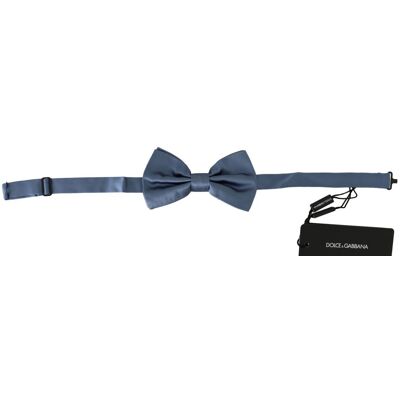 Dolce & Gabbana Blue 100% zijde verstelbare nekpapillon boog herenbindingen One Size Dolce & Gabbana Blue 100% zijde verstelbare nekpapillon boog herenbindingen One Size