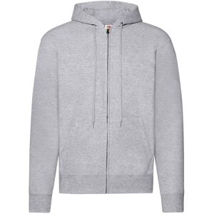 Fruit of the Loom Heren Classic Heather Hoodie met rits (Heide Grijs) 5XL Fruit of the Loom Heren Classic Heather Hoodie met rits (Heide Grijs) 5XL