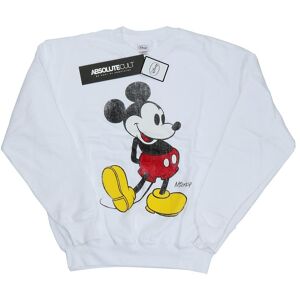 Disney Heren Mickey Mouse Classic Kick Sweatshirt (Wit) 3XL Disney Heren Mickey Mouse Classic Kick Sweatshirt (Wit) 3XL