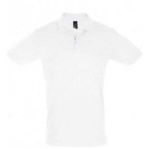 SOLS Heren Perfect Pique Korte Mouw Poloshirt (Wit) 3XL SOLS Heren Perfect Pique Korte Mouw Poloshirt (Wit) 3XL