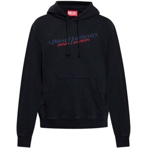 Diesel Industry Denim Division Design zwarte hoodie M Diesel Industry Denim Division Design zwarte hoodie M