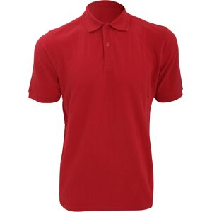 Russell Athletic Russell Heren Ripple Collar & Manchet Poloshirt met korte mouwen (Klassiek rood) XL Russell Athletic Russell Heren Ripple Collar & Manchet Poloshirt met korte mouwen (Klassiek rood) XL