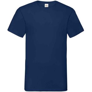 Fruit of the Loom Heren Valueweight V Neck T-shirt (Marine) 3XL Fruit of the Loom Heren Valueweight V Neck T-shirt (Marine) 3XL