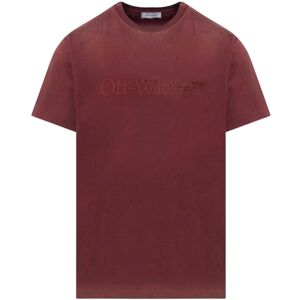 Off-White Gebroken wit gewassen slim-fit gepureerd pompoen-T-shirt M Off-White Gebroken wit gewassen slim-fit gepureerd pompoen-T-shirt M