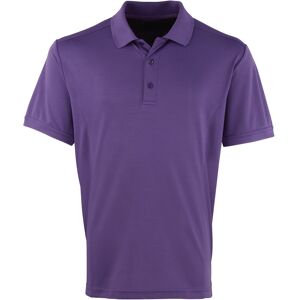 Premier Heren Coolchecker Pique korte mouw Polo T-Shirt (Paars) L Premier Heren Coolchecker Pique korte mouw Polo T-Shirt (Paars) L