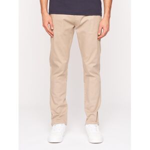 Crosshatch Roysden Beige Chino's - Heren Slim Fit Broek Crosshatch Roysden Beige Chino's - Heren Slim Fit Broek