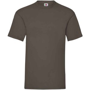 Fruit of the Loom Heren Valueweight T-Shirt (Chocolade) 2XL Fruit of the Loom Heren Valueweight T-Shirt (Chocolade) 2XL
