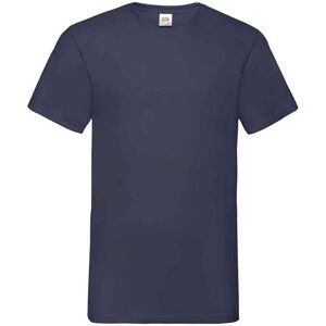 Fruit of the Loom Heren Valueweight V Neck T-shirt (Deep Navy) XL Fruit of the Loom Heren Valueweight V Neck T-shirt (Deep Navy) XL