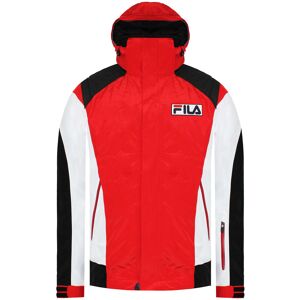 Fila Logo Heren Rood Kort Jasje M Fila Logo Heren Rood Kort Jasje M