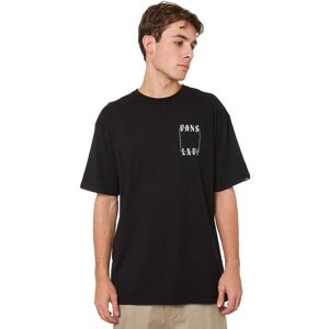 Vans Crescent T-shirt voor heren in zwart S Vans Crescent T-shirt voor heren in zwart S