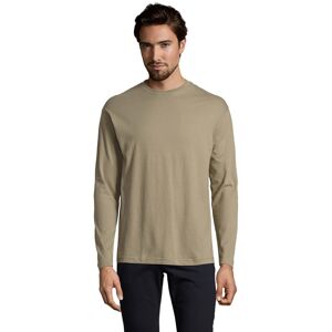 SOLS Heren Monarch T-shirt met lange mouwen (Kaki Groen) 5XL SOLS Heren Monarch T-shirt met lange mouwen (Kaki Groen) 5XL