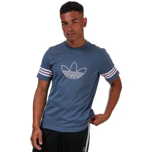 Men's adidas Originals Outline T-Shirt in Blue S Men's adidas Originals Outline T-Shirt in Blue S