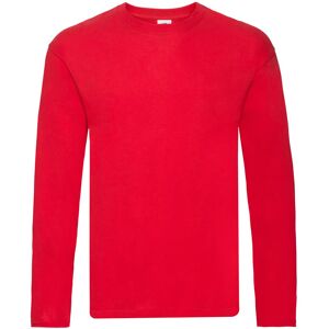 Fruit of the Loom Heren R T-Shirt met lange mouwen (Rood) 2XL Fruit of the Loom Heren R T-Shirt met lange mouwen (Rood) 2XL