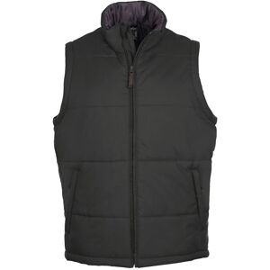 SOLS Warm Unisex Gewatteerd Bodywarmer Jasje (Houtskool) XL SOLS Warm Unisex Gewatteerd Bodywarmer Jasje (Houtskool) XL