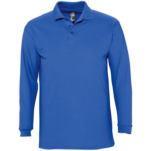 SOLS Heren-Winter II Poloshirt met lange mouwen van Piqué katoen (Koningsblauw) M SOLS Heren-Winter II Poloshirt met lange mouwen van Piqué katoen (Koningsblauw) M