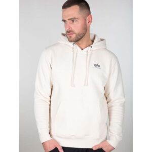 Alpha Industries Basis Hoody Klein Logo Jet Stream Wit XS Alpha Industries Basis Hoody Klein Logo Jet Stream Wit XS