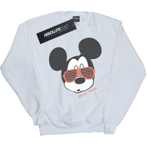 Disney Heren Sweatshirt met Mickey Mouse Zonnebril (Wit) 3XL Disney Heren Sweatshirt met Mickey Mouse Zonnebril (Wit) 3XL