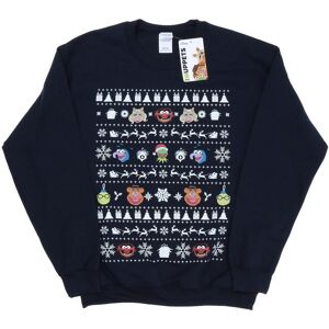 Disney Heren The Muppets Kerstmis Hoofden Sweatshirt (Marineblauw) XL Disney Heren The Muppets Kerstmis Hoofden Sweatshirt (Marineblauw) XL