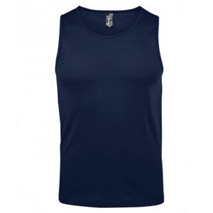 SOLS Heren Justin Mouwloze Tank / Vest Top (Franse marine) XL SOLS Heren Justin Mouwloze Tank / Vest Top (Franse marine) XL