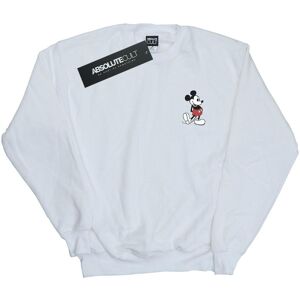 Disney Heren Mickey Mouse Kickin Retro Borst Sweatshirt (Wit) M Disney Heren Mickey Mouse Kickin Retro Borst Sweatshirt (Wit) M