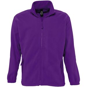 SOLS Heren North Full Zip Outdoor Fleece Jacket (Donkerpaars) XS SOLS Heren North Full Zip Outdoor Fleece Jacket (Donkerpaars) XS