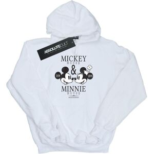 Disney Heren Mickey en Minnie Mouse Mousecrush Mondays Hoodie (Wit) M Disney Heren Mickey en Minnie Mouse Mousecrush Mondays Hoodie (Wit) M