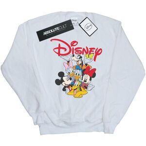 Disney Heren Mickey Mouse Crew Sweatshirt (Wit) L Disney Heren Mickey Mouse Crew Sweatshirt (Wit) L