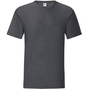 Fruit Of The Loom Heren Iconisch T-shirt (Donker Heather) 2XL Fruit Of The Loom Heren Iconisch T-shirt (Donker Heather) 2XL