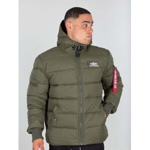 Alpha Industries Gewatteerde Hooded Puffer Alpha FD Jas Groen S Alpha Industries Gewatteerde Hooded Puffer Alpha FD Jas Groen S