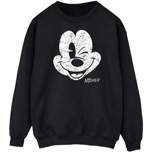 Disney Heren Mickey Mouse Gezicht Sweatshirt (Zwart) L Disney Heren Mickey Mouse Gezicht Sweatshirt (Zwart) L