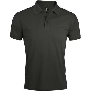 SOLS Heren Prime Pique Poloshirt met korte mouwen (Donkergrijs) S SOLS Heren Prime Pique Poloshirt met korte mouwen (Donkergrijs) S