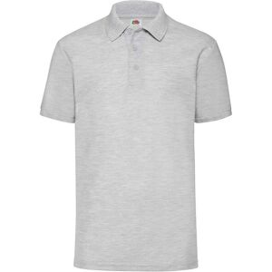 Fruit of the Loom Heren Piqué Polo Shirt (Heide Grijs) L Fruit of the Loom Heren Piqué Polo Shirt (Heide Grijs) L