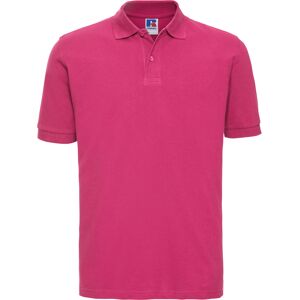 Russell Athletic Russell Heren 100% Katoenen Korte Mouw Poloshirt (Fuchsia) XL Russell Athletic Russell Heren 100% Katoenen Korte Mouw Poloshirt (Fuchsia) XL