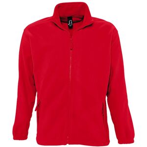 SOLS Heren North Full Zip Outdoor Fleece Jacket (Rood) M SOLS Heren North Full Zip Outdoor Fleece Jacket (Rood) M