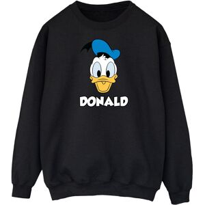 Disney Heren Donald Duck Gezicht Sweatshirt (Zwart) M Disney Heren Donald Duck Gezicht Sweatshirt (Zwart) M