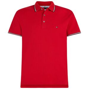 Tommy Hilfiger Polo SS Rwb Tipped Slim Polo Rood XL Tommy Hilfiger Polo SS Rwb Tipped Slim Polo Rood XL